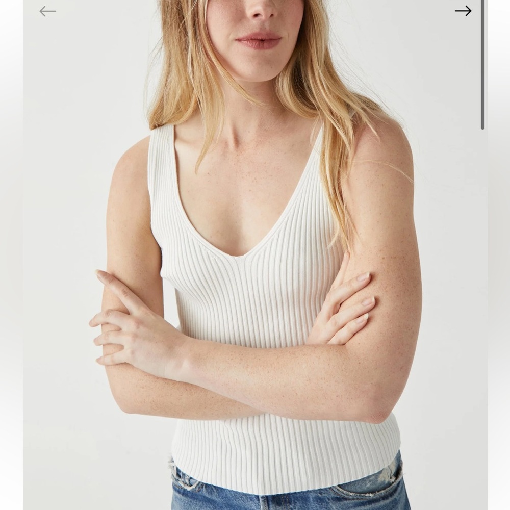 Paige Ribbed Sweater Tank - Picture 3 of 9
